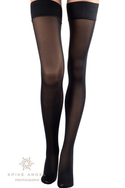 Luxurious Miranda 70 Den Opaque Thigh Highs, perfect for adding elegance and femininity to any outfit.