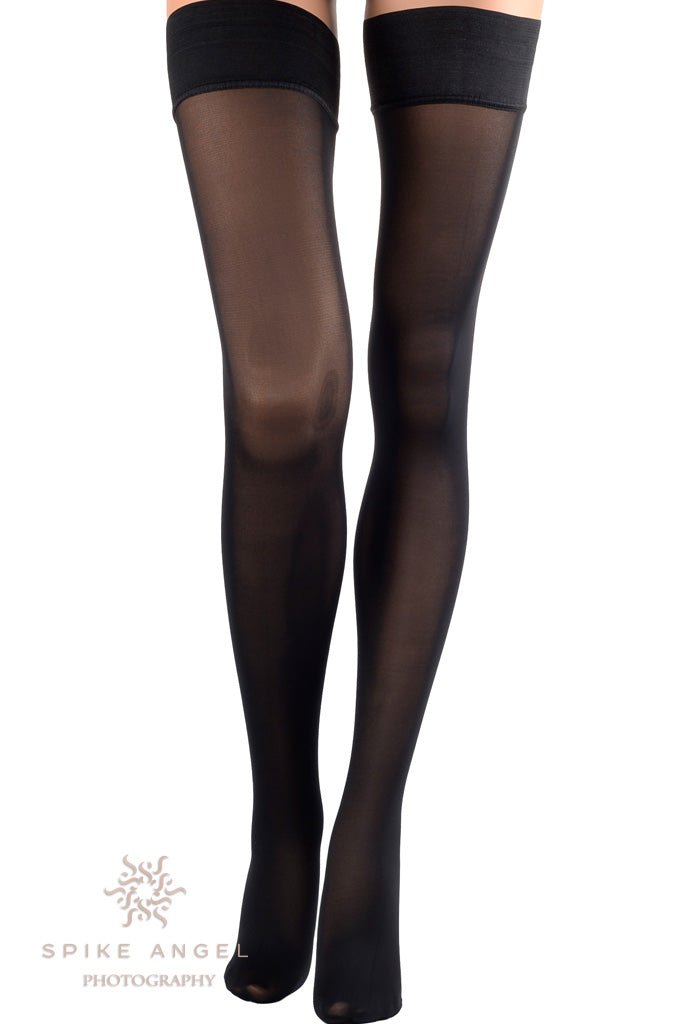 Luxurious Miranda 70 Den Opaque Thigh Highs, perfect for adding elegance and femininity to any outfit.
