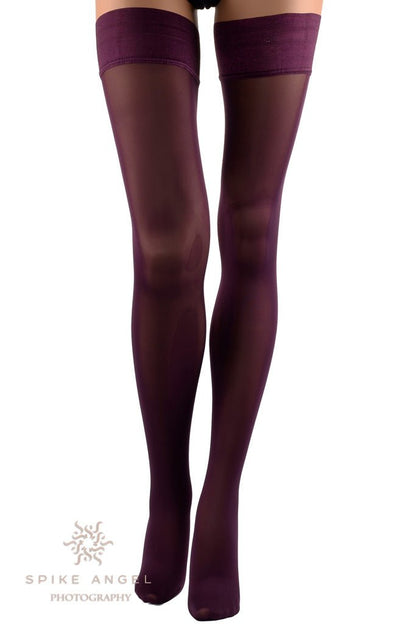 Elevate your style with Miranda 70 Den Opaque Thigh Highs, the perfect blend of elegance and comfort.