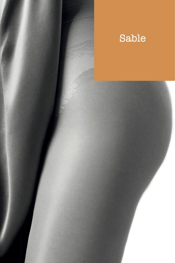 Experience comfort and style with Nude Derm 40 Half-Sheer to Waist Shaping Pantyhose from Ibici, enhancing your silhouette.