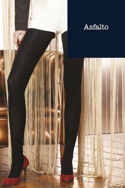 Stylish legs in Trasparenze Pile Opaque Soft Tights, perfect for any occasion. Elevate your wardrobe effortlessly.
