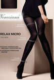 Relax Micro 100 Opaque Support Tights - Spike Angel
