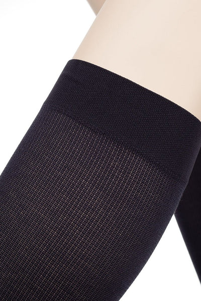 Repomen Cotton Compression Socks 14-18 mmHg 18-24 hPa by Ibici, breathable black cotton for active men’s support