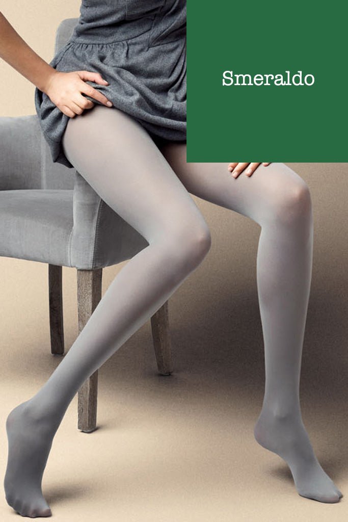Satin 40 Den Opaque Microfiber Tights in 12 Colors, perfect for stylish outfits by Veneziana.