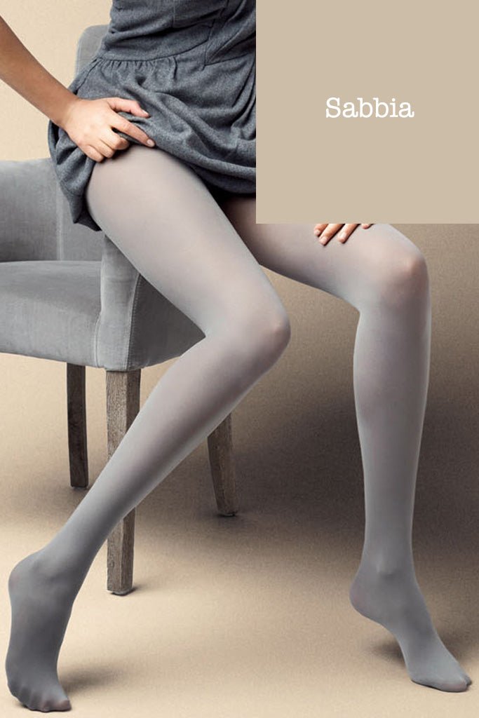 Satin 40 Den Opaque Microfiber Tights in 12 Colors - Spike Angel