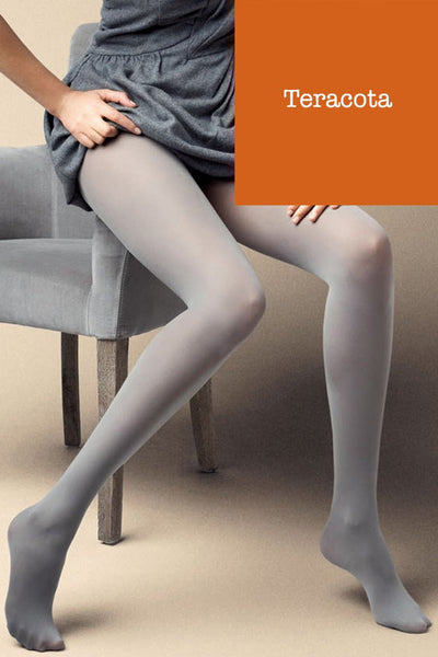 Satin 40 Den Opaque Microfiber Tights in 12 Colors by Veneziana, perfect for stylish outfits and any occasion.