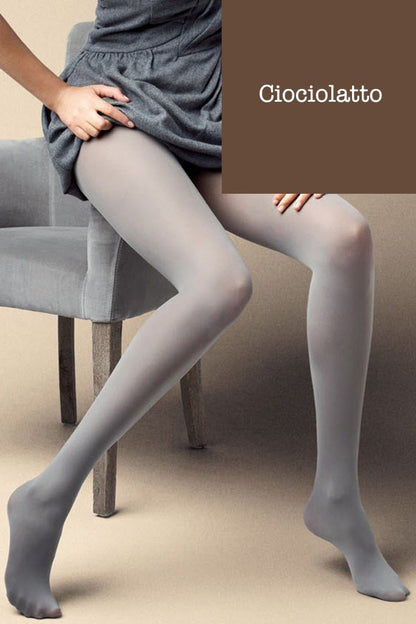 Satin 40 Den Opaque Microfiber Tights in 27 Colors, perfect for stylish outfits from Veneziana.
