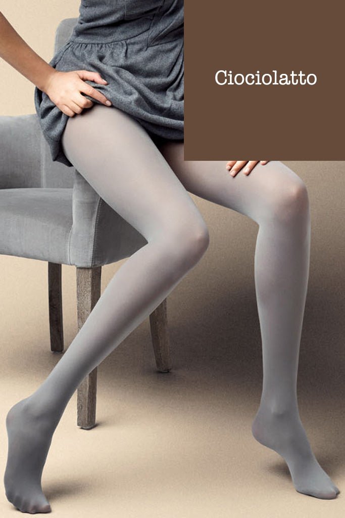 Satin 40 Den Opaque Microfiber Tights in 27 Colors, perfect for stylish outfits from Veneziana.