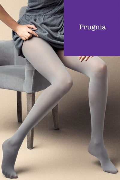 Satin 40 Den Opaque Microfiber Tights in 27 Colors, perfect for stylish outfits at work or parties.