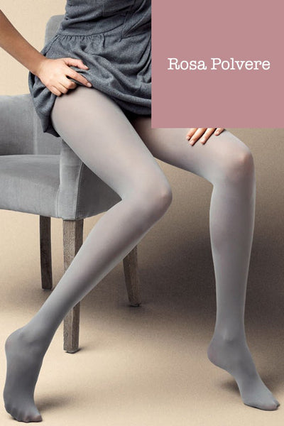 Satin 40 Den Opaque Microfiber Tights in 27 Colors, perfect for stylish outfits, ideal for work or parties.