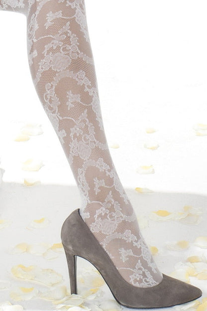 Elegant Trasparenze Sazerac Fashion Pantyhose featuring a detailed floral pattern, perfect for stylish outfits.