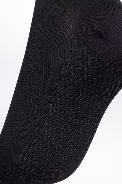 Ibici Skywalk Light Compression Socks 11-14 mmHg 15-19 hPa in black with breathable fabric for men and women