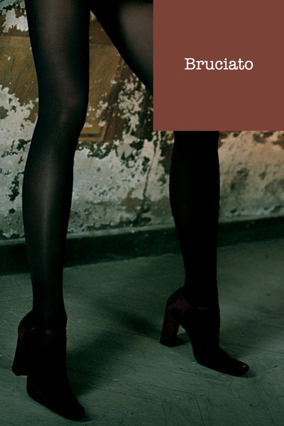 Trasparenze Sophie 70 Den Semi-Opaque Color Tights (A to O) in Bruciato brown with soft, dense coverage and stylish finish.