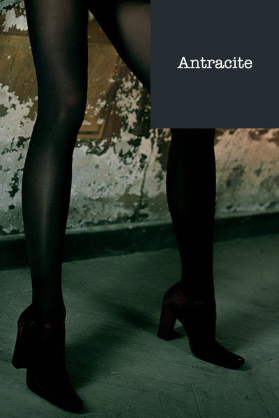 Trasparenze Sophie 70 Den Semi-Opaque Color Tights (A to O) in Antracite with a silk soft, warm finish
