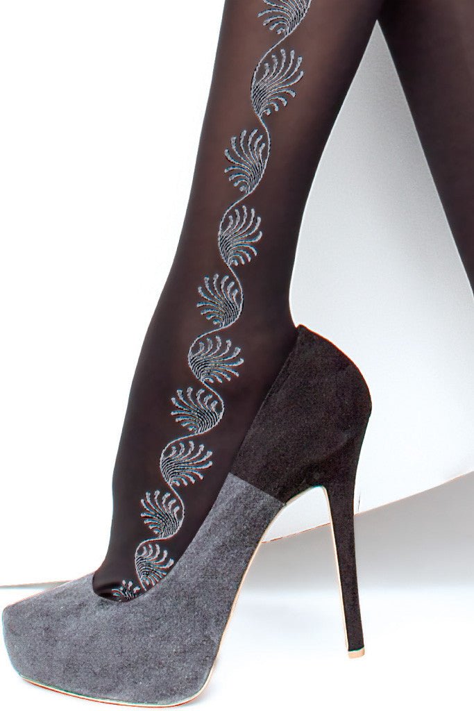 Trista Patterned Tights - Spike Angel