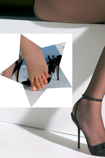 Tropea 8 Den Toeless Ultra Sheer Pantyhose - Spike Angel