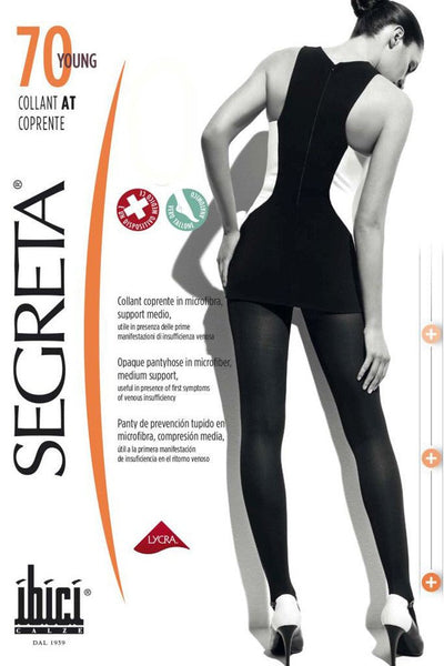 Young Coprente 70 Sheer to Waist Support Pantyhose 11-14 mmHg 15-19 hPa by Segreta for improved circulation and style